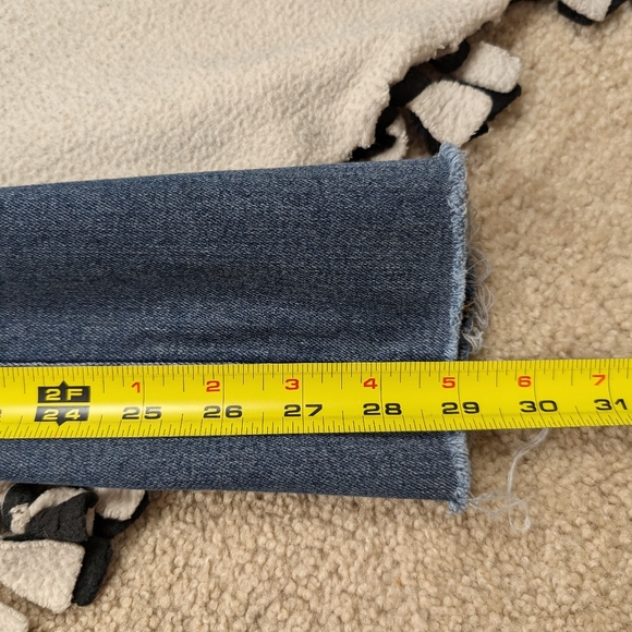 AG Adriano Goldschmied Farrah Skinny Ankle High Rise Medium Wash 26R Raw Hem - Picture 14 of 16